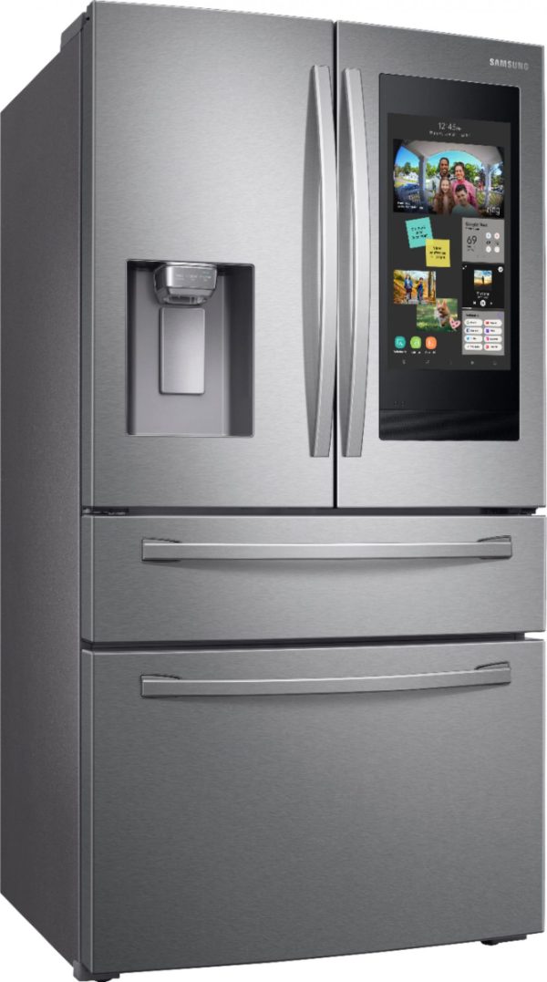 Samsung RF28R7551SR 36inch French Door Refrigerator with(784ltr) 28 cu. ft. Capacity, 21.5" Touchscreen Family Hub™, FlexZone Drawer, Ice & Water Dispenser,Fingerprint Resistant Stainless Steel