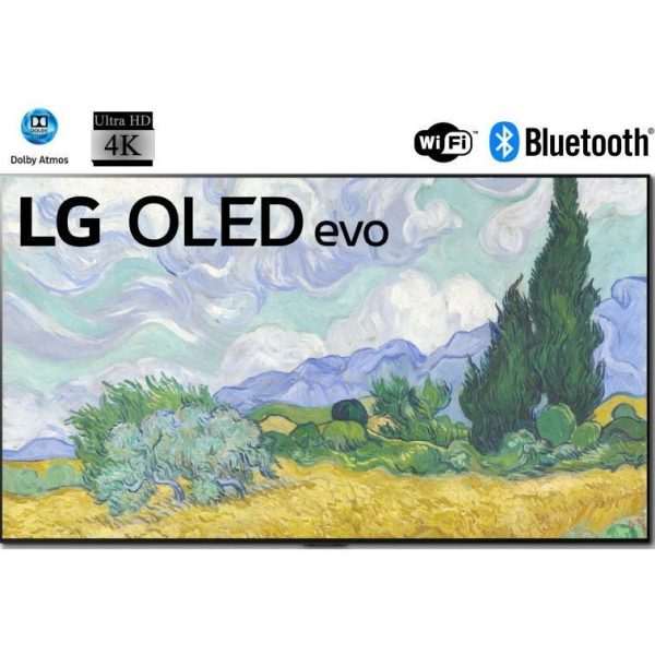 LG 65''EVO TV OLED G1 Alexa Built-in 4k Smart OLED 3840 x 2160 Gallery Design OLED65G1PUA Airplay