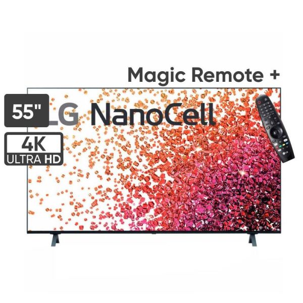 LG 55'' NanoCell 55NANO75 + FN4 Tone 4K UHD Smart TV + Magic Remote 2021 Netflix Apple Airplay wifi