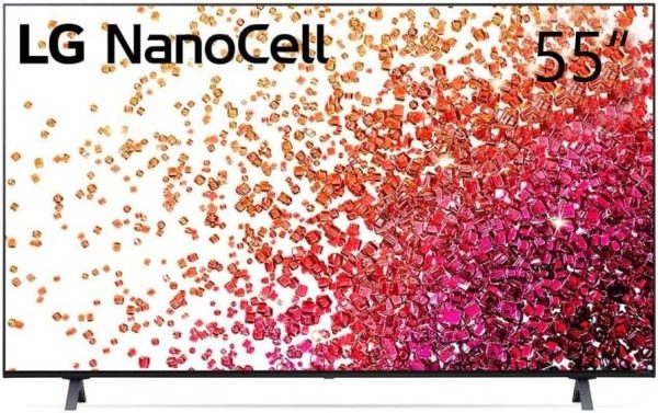 LG NanoCell 55" 4K Active HDR Smart TV 55NANO75VPA