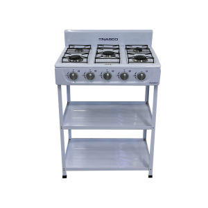 NASCO 5 BURNER GAS STOVE NASGS-K5BW-S
