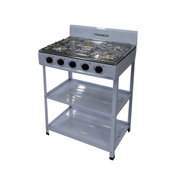 NASCO 5 BURNER GAS STOVE NASGS-K5CSS-S