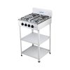 NASCO 4 BURNER GAS STOVE BLACK CAP NASGS-K4BSS-S