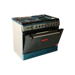 MIDEA 5 BURNER GAS COOKER & OVEN 36LMG5G027-SILVER
