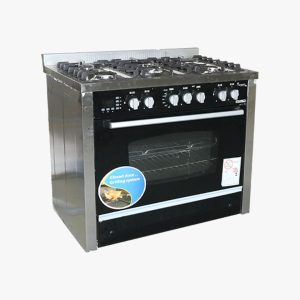 NASCO 5 BURNER GAS COOKER STAINLESS STEEL C6090SS-DC-511-IDSC