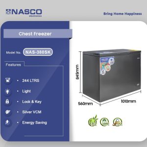 NASCO 244LTRS CHEST FREEZER NAS-380SK