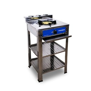 NASCO 1 BURNER GAS STOVE 2 SHELVE NASGS-K1CSS-SI