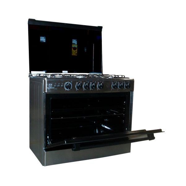NASCO 5 BURNER GAS COOKER WITH GRILL NASGC-LME90I