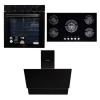 DECORDIN 90CM GLASS SET WITH 88LT OVEN