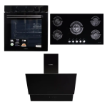 DECORDIN 90CM GLASS SET WITH 88LT OVEN