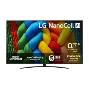 LG 86" NanoCell AI 4K Smart TV 2024 86NANO81T6A